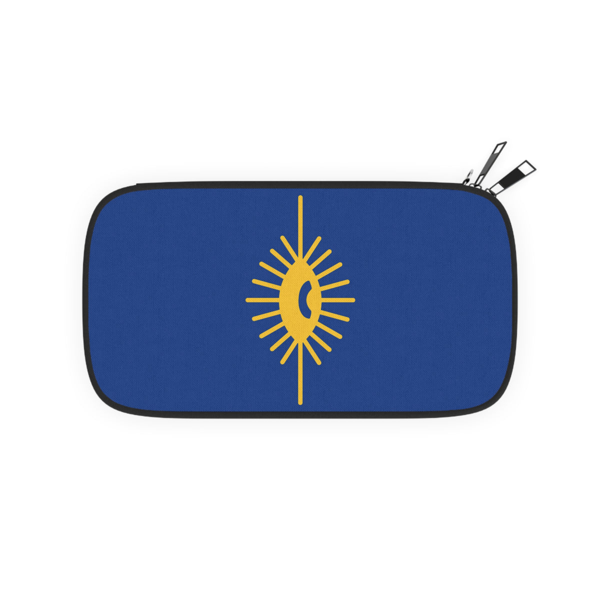 Knights of the All Seeing Eye Passport Wallet - Blue & Yellow Eye With Shoulder & Wrist Strap - Bricks Masons