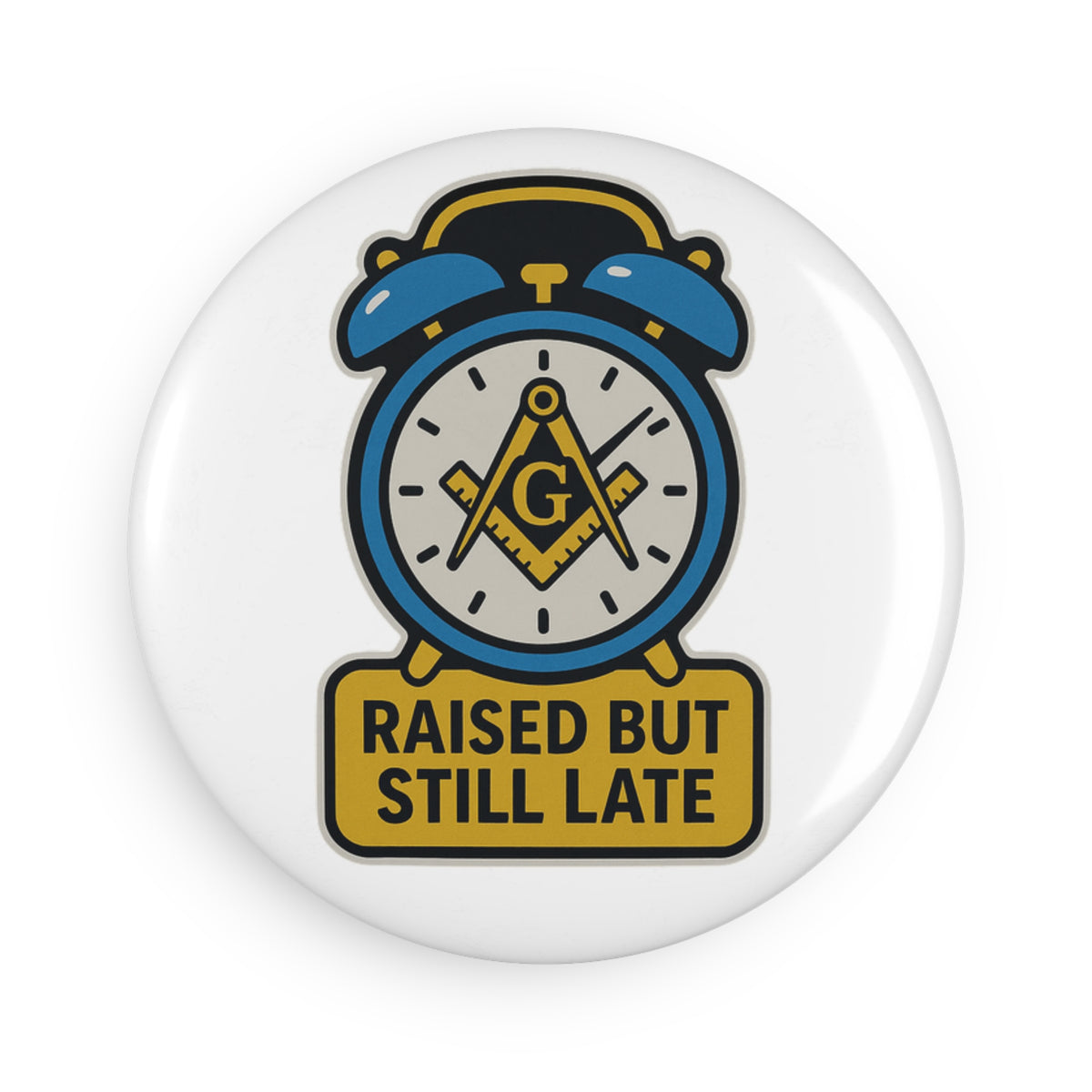 Master Mason Blue Lodge Magnet - Decorative Refrigerator - Bricks Masons