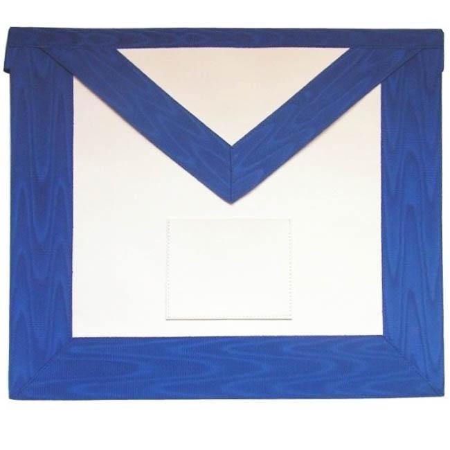 12th Degree Memphis Misraim Apron - White & Royal Blue - Bricks Masons