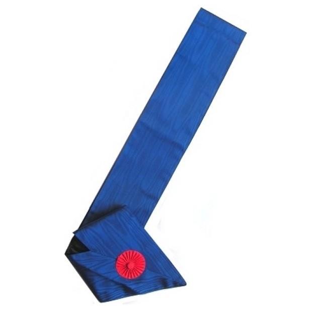 12th Degree Memphis Misraim Collar - Blue Moire - Bricks Masons