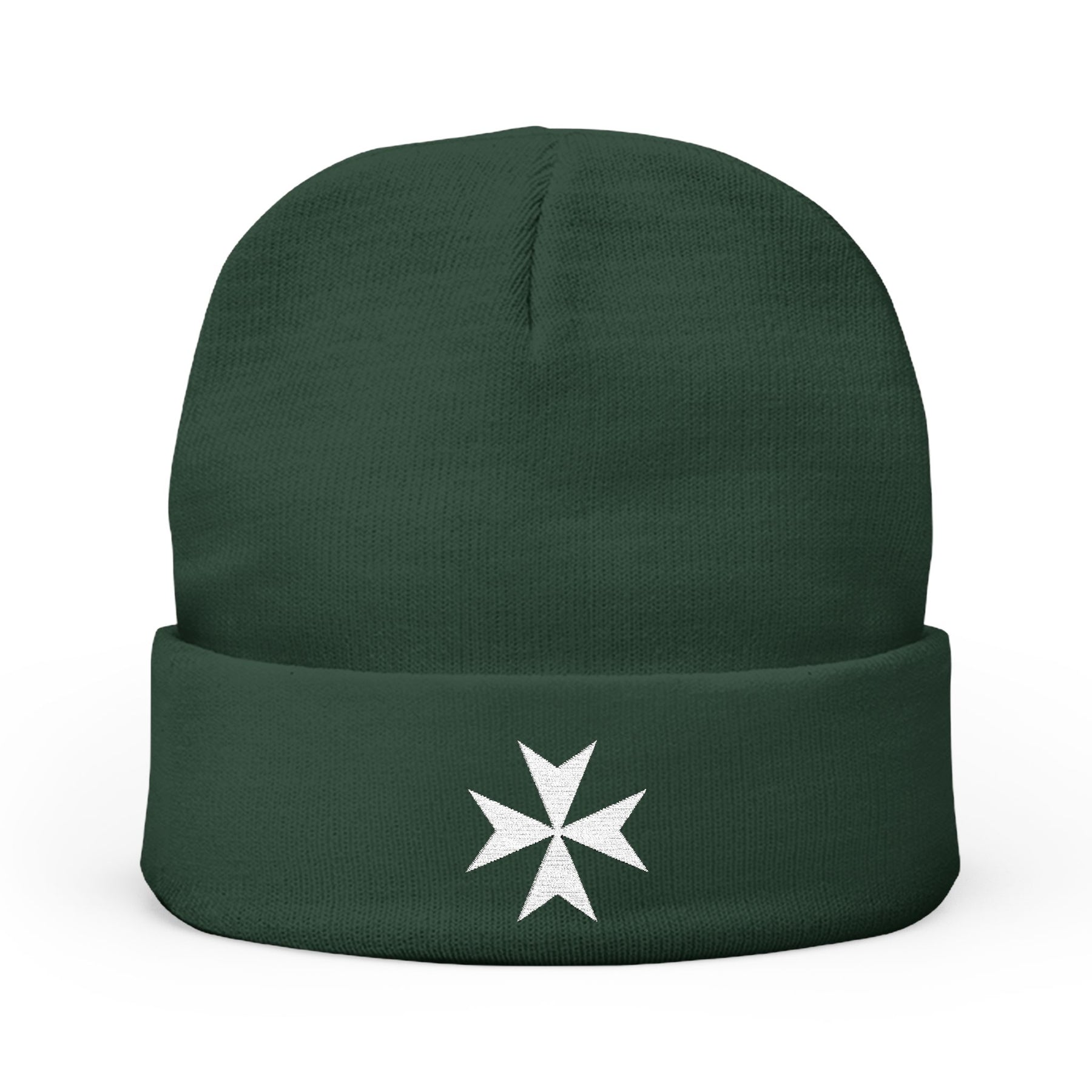 Order Of Saint Lazarus Beanie - Knit Embroidery Emblem Various Colors - Bricks Masons