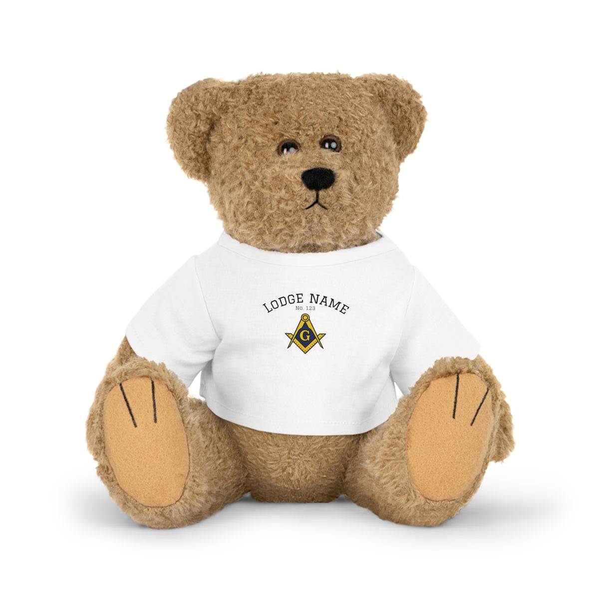 Master Mason Blue Lodge Teddy Bear - Personalizable 4 Plushies - Bricks Masons