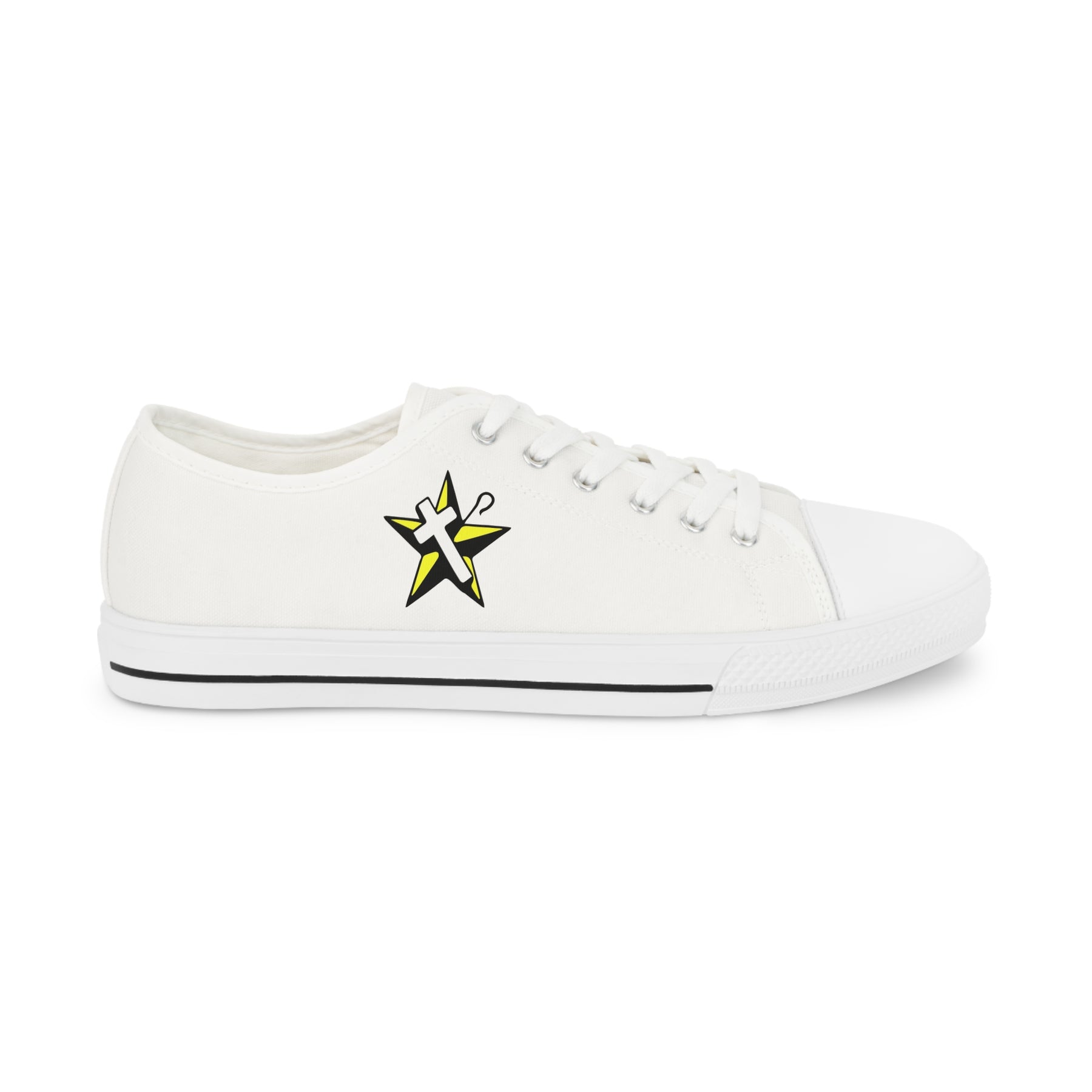 The Order of the White Shrine of Jerusalem Sneaker - Low Top Sneaker Black & White - Bricks Masons