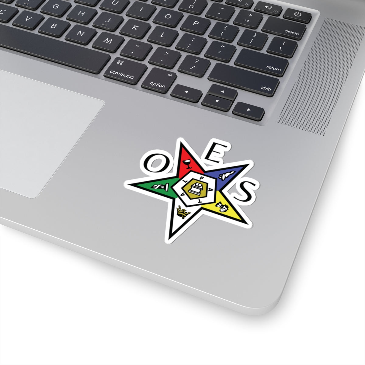 OES Sticker Decal - Kiss-Cut Colorful OES Star - Bricks Masons