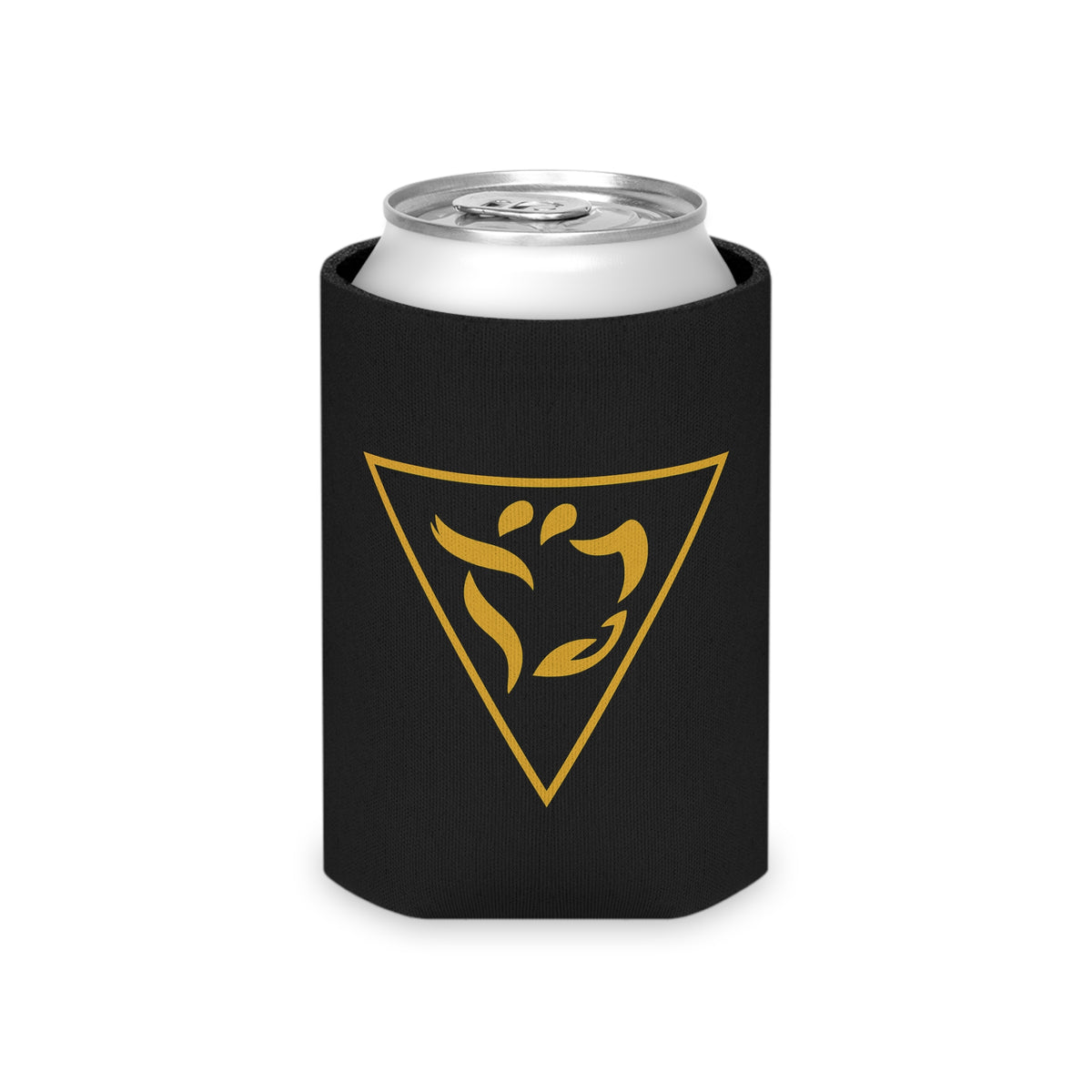 Grand Tiler of Solomon Can Cooler - Gold With Black Polyester Exterior - Bricks Masons