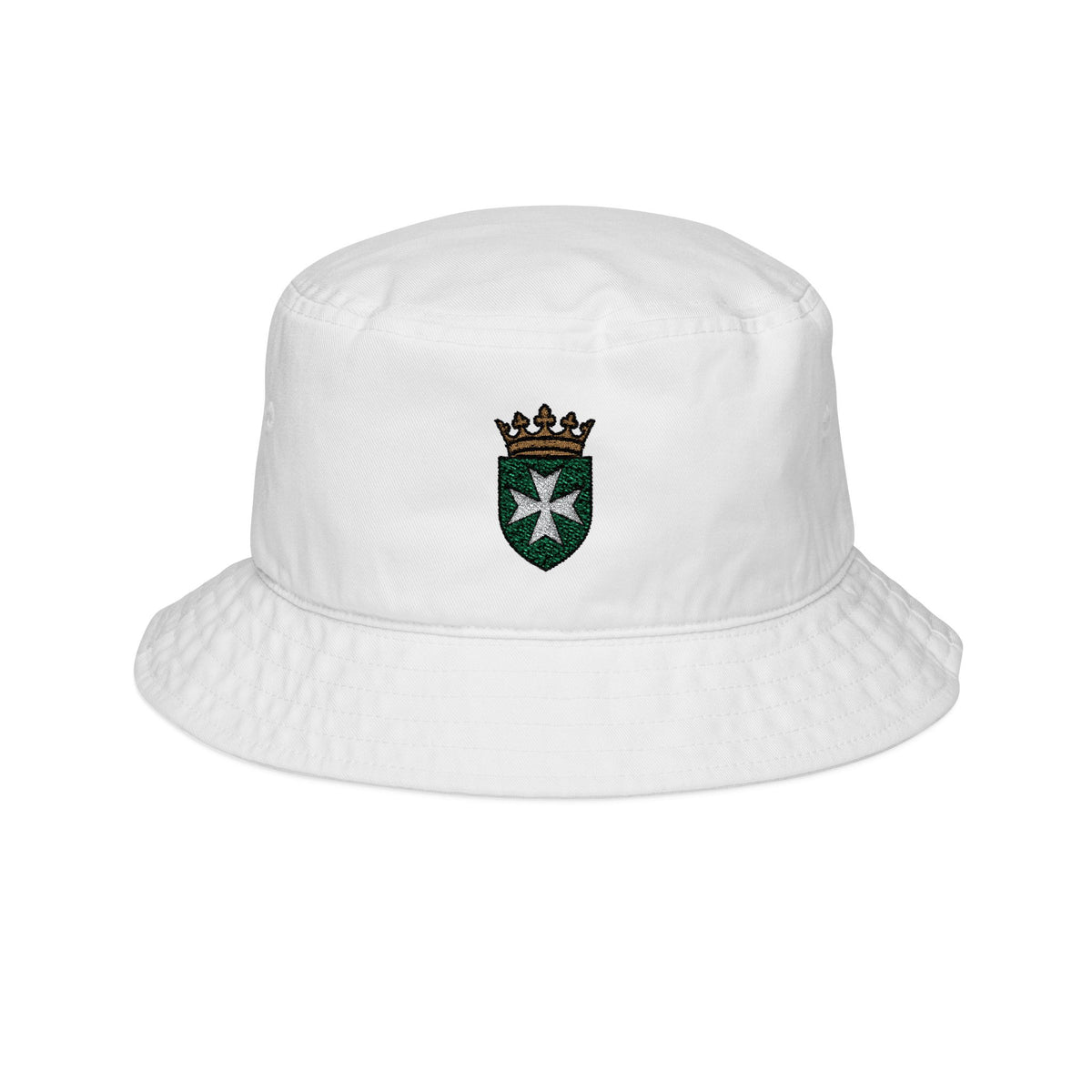 Order of Saint Lazarus Bucket Hat - Embroidered Crowned Shielded Cross