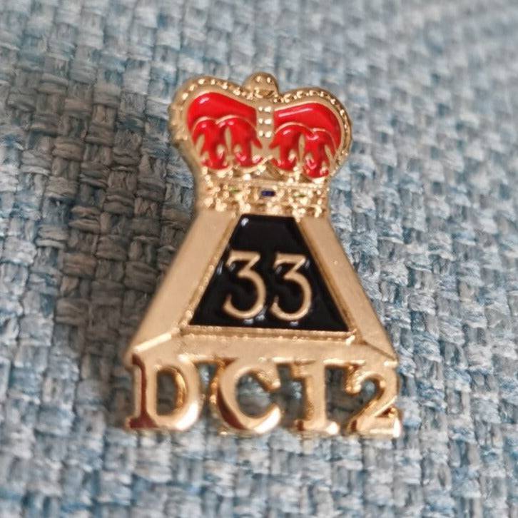 33rd Degree Scottish Rite Lapel Pin - Crown - Bricks Masons