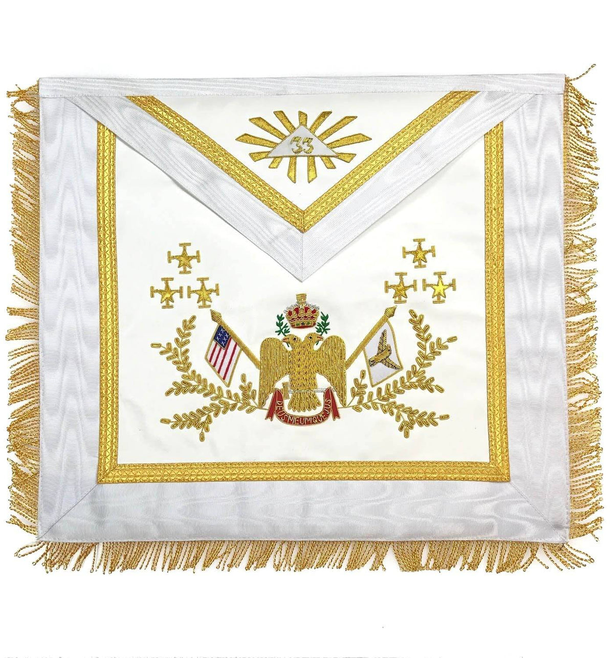 33rd Degree Scottish Rite Regalia Set - WINGS DOWN All Countries Flags - Bricks Masons