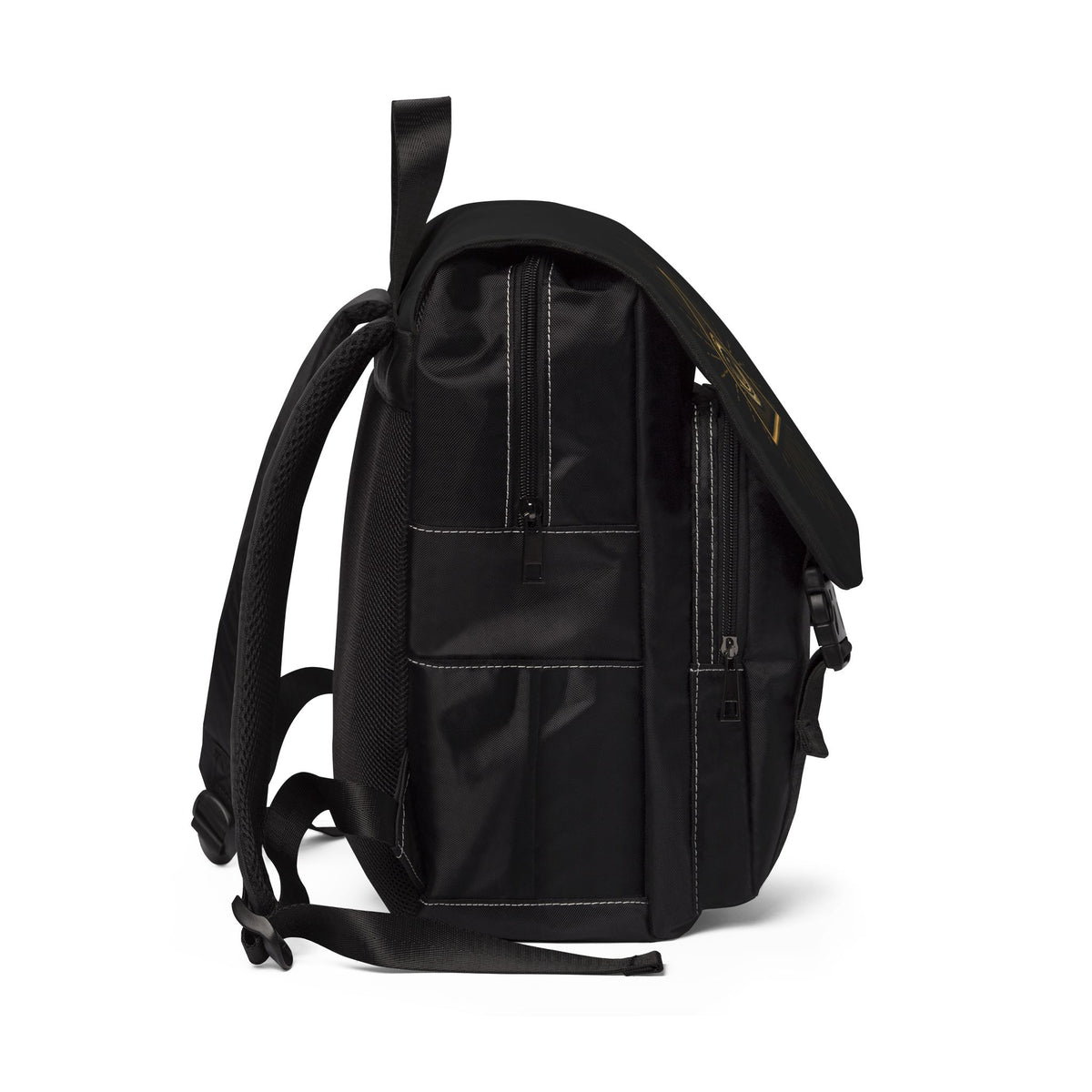 Eye of Providence Backpack - Gold & Black With Multiple Compartments - Bricks Masons
