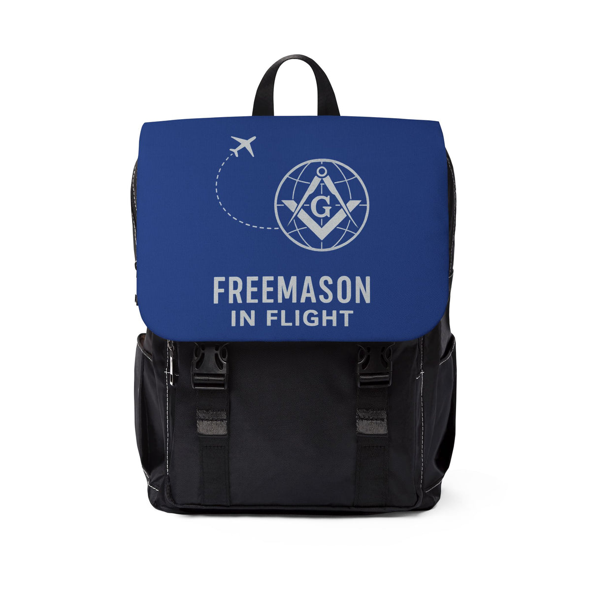 Master Mason Blue Lodge Backpack - Freemason In Flight Blue Color - Bricks Masons