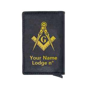 Master Mason Blue Lodge Wallet - Various Colors - Bricks Masons