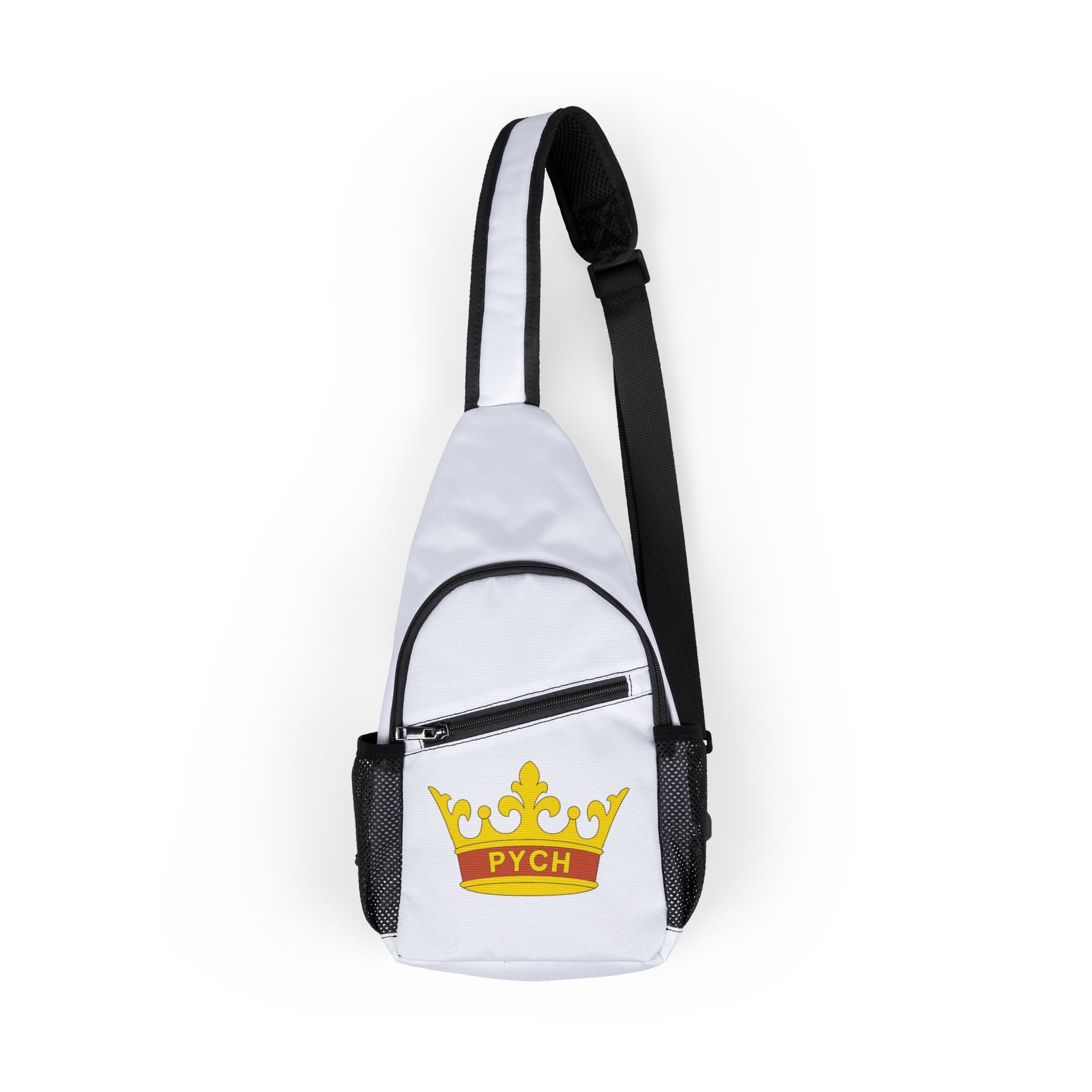 PYCH Crossbody Bag - White Nylon With Multiple Pockets - Bricks Masons