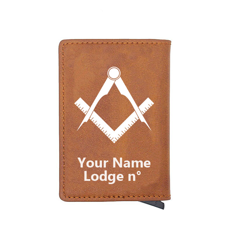 Master Mason Blue Lodge Wallet - Various Colors - Bricks Masons