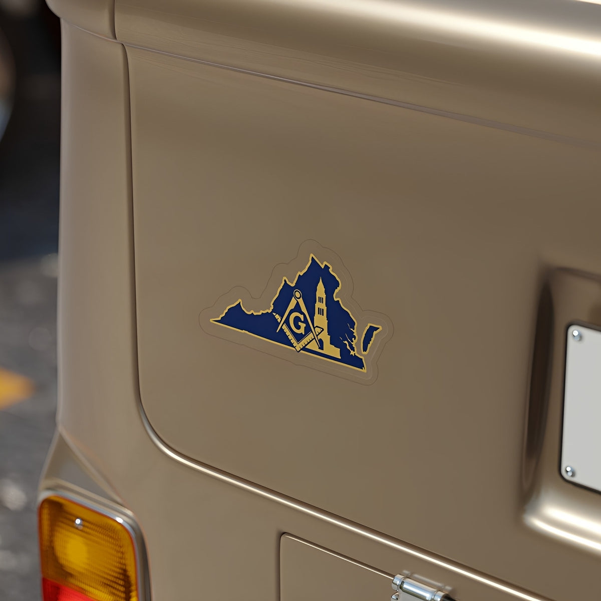 Master Mason Blue Lodge Sticker Decal - Water Resistant Vinyl Virginia - Bricks Masons