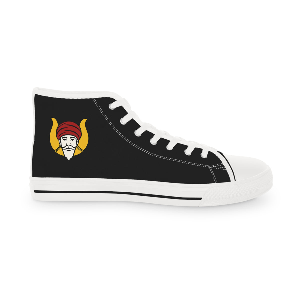 Grotto Sneaker - High Top Black & White - Bricks Masons