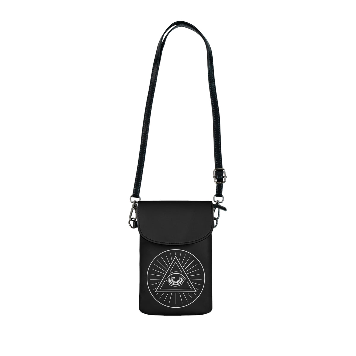 Eye of Providence Cell Phone Wallet - Microfiber Leather - Bricks Masons