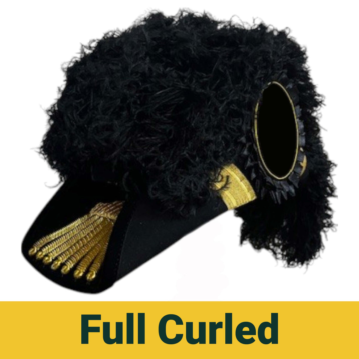Grand Encampment Knights Templar Chapeau - All Black Plumes - Bricks Masons