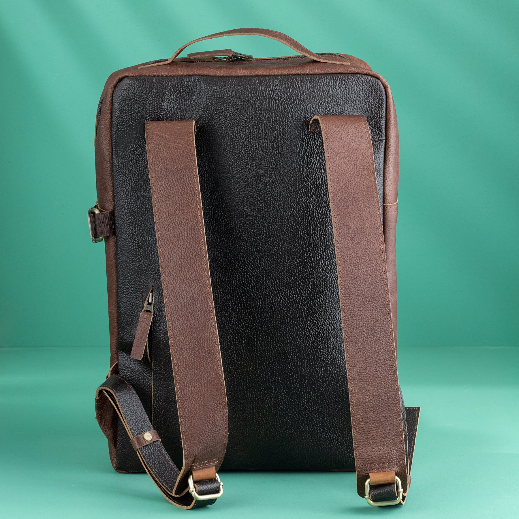 Master Mason Blue Lodge Backpack - Brown Handmade Leather - Bricks Masons