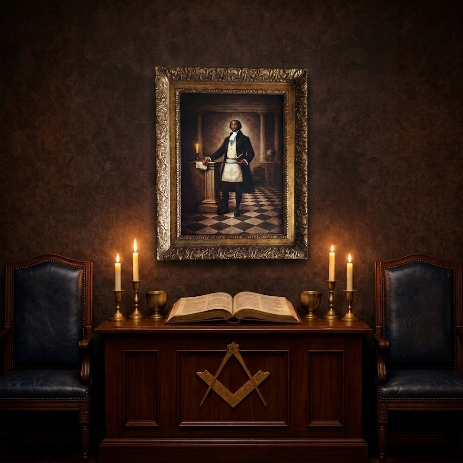 Masonic Canvas - Grand Master Prince Hall - Bricks Masons