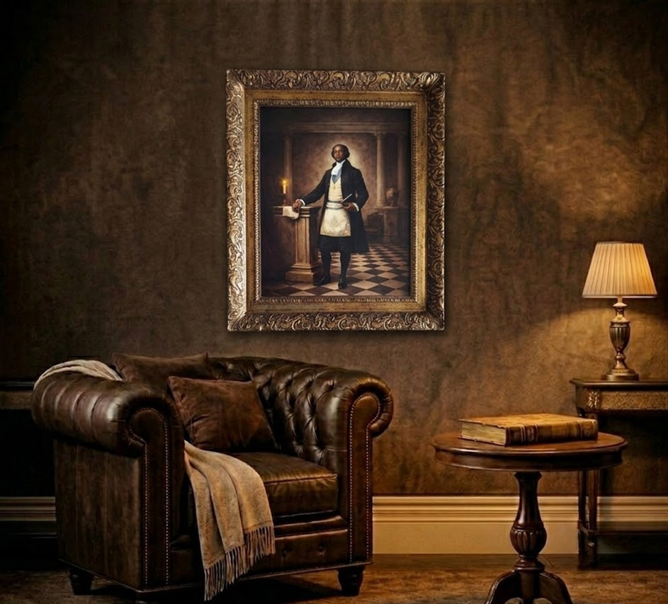 Masonic Canvas - Grand Master Prince Hall - Bricks Masons