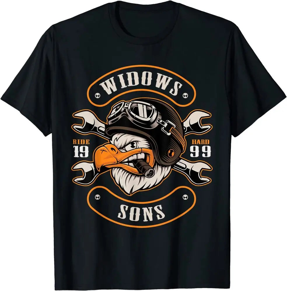 Widows Sons T-Shirt - Smoking Eagle Design - Bricks Masons