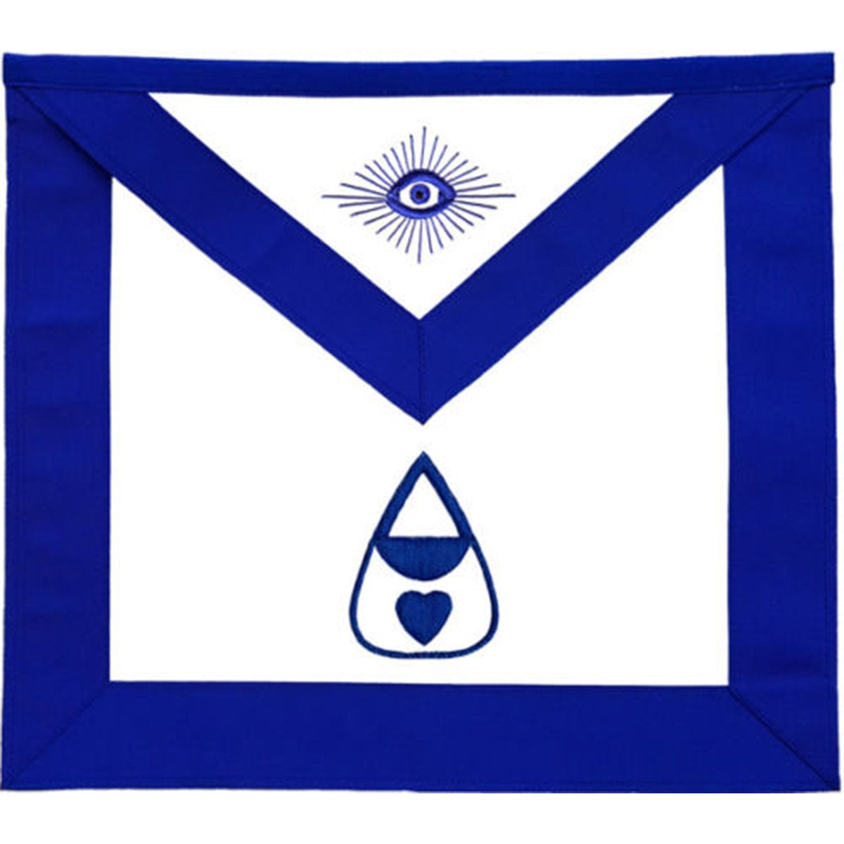 Delantal de oficial de la Logia Azul de Limosnero - Bordado a máquina
