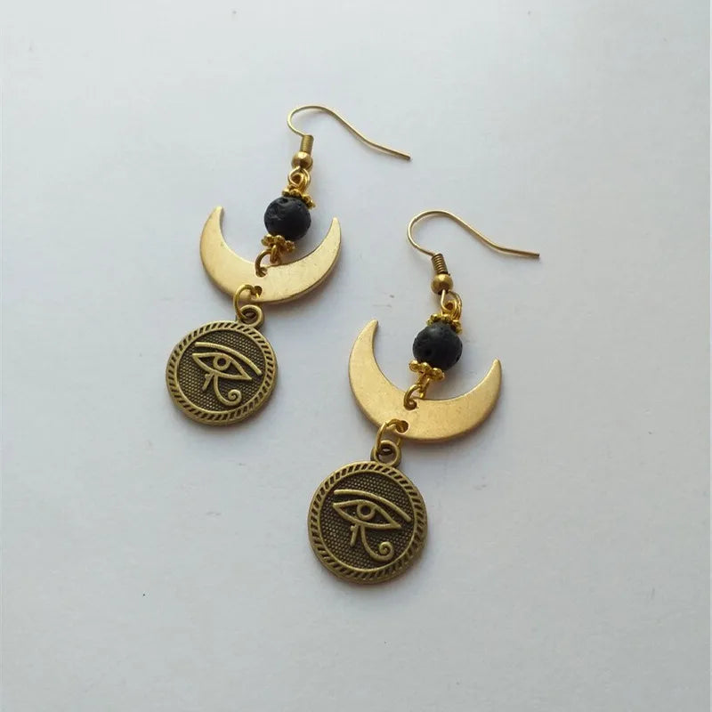 Ancient Egypt Earrings Statement - Bricks Masons