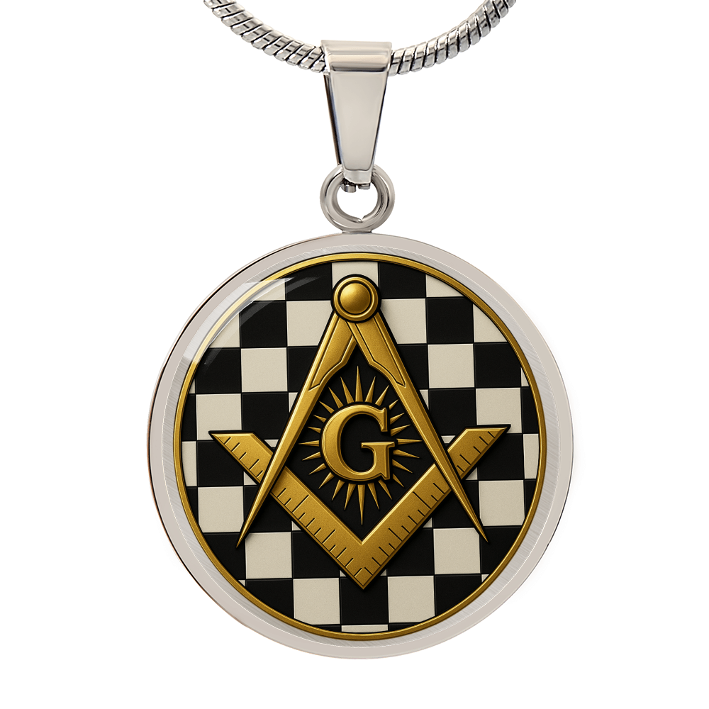 Master Mason Circle Necklace - Bricks Masons