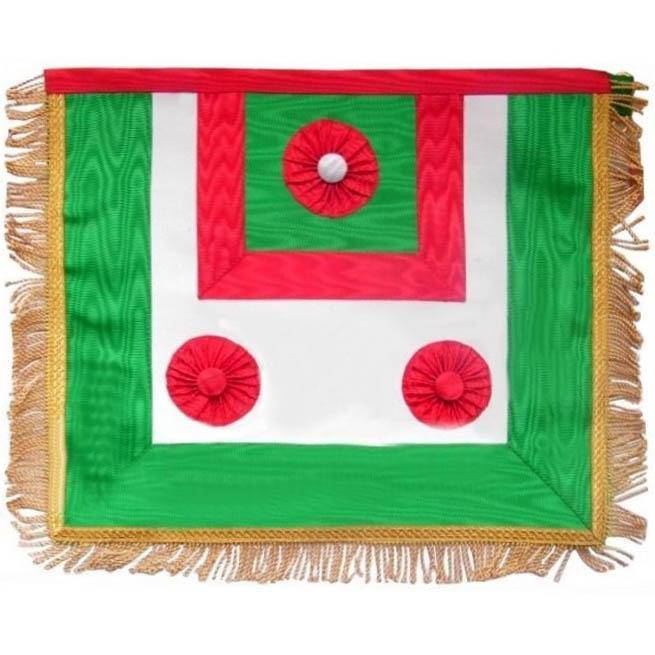 Deputy Master Scottish Master of St. Andrew Apron - Tricolour - Bricks Masons