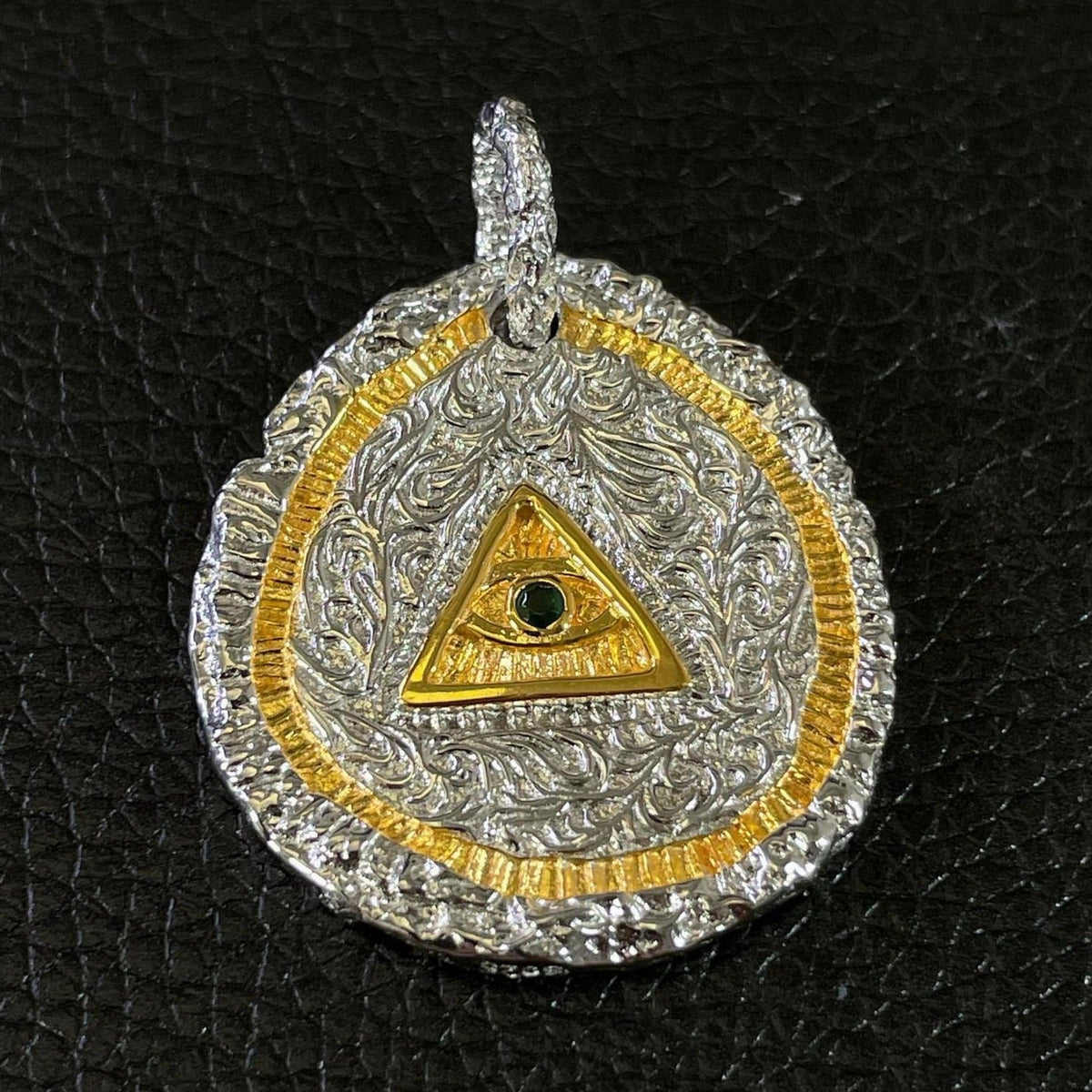 Eye Of Providence Necklace - Copper Plated Pendant - Bricks Masons