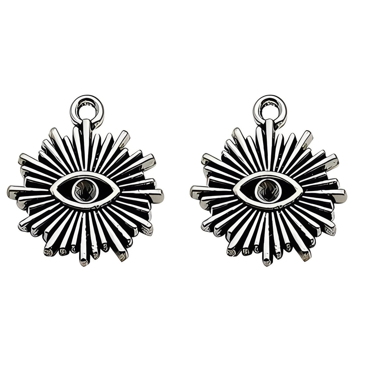 Eye Of Providence Pendant - Silver All Seeing Eye Round 1P Pendant