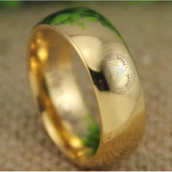 Grand Master Blue Lodge Ring - Gold Color
