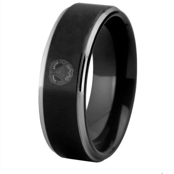 Grand Master Blue Lodge Ring - High Quality Tungsten Personalizable