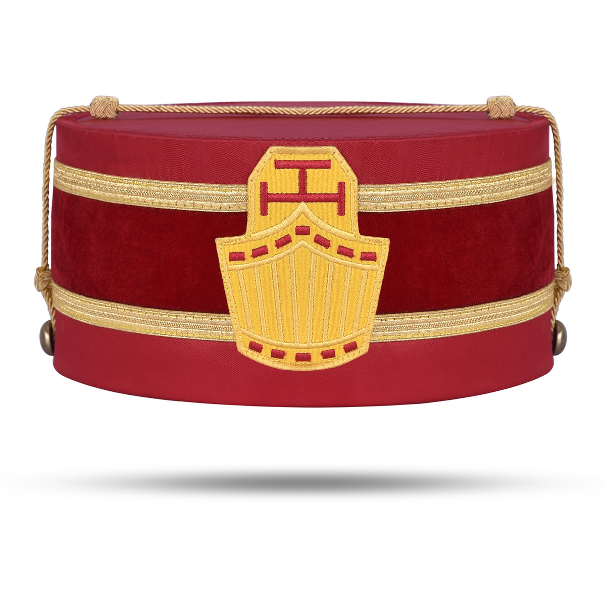 High Priest Royal Arch Chapter Crown Cap - Red Velvet & Gold Rope - Bricks Masons