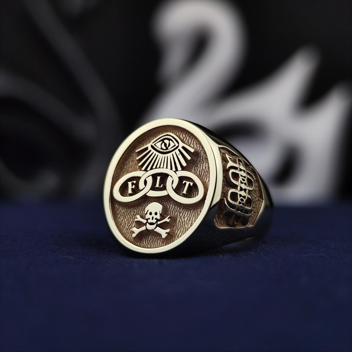 Order of Odd Fellows Ring - Personalized IOOF Signet - Bricks Masons