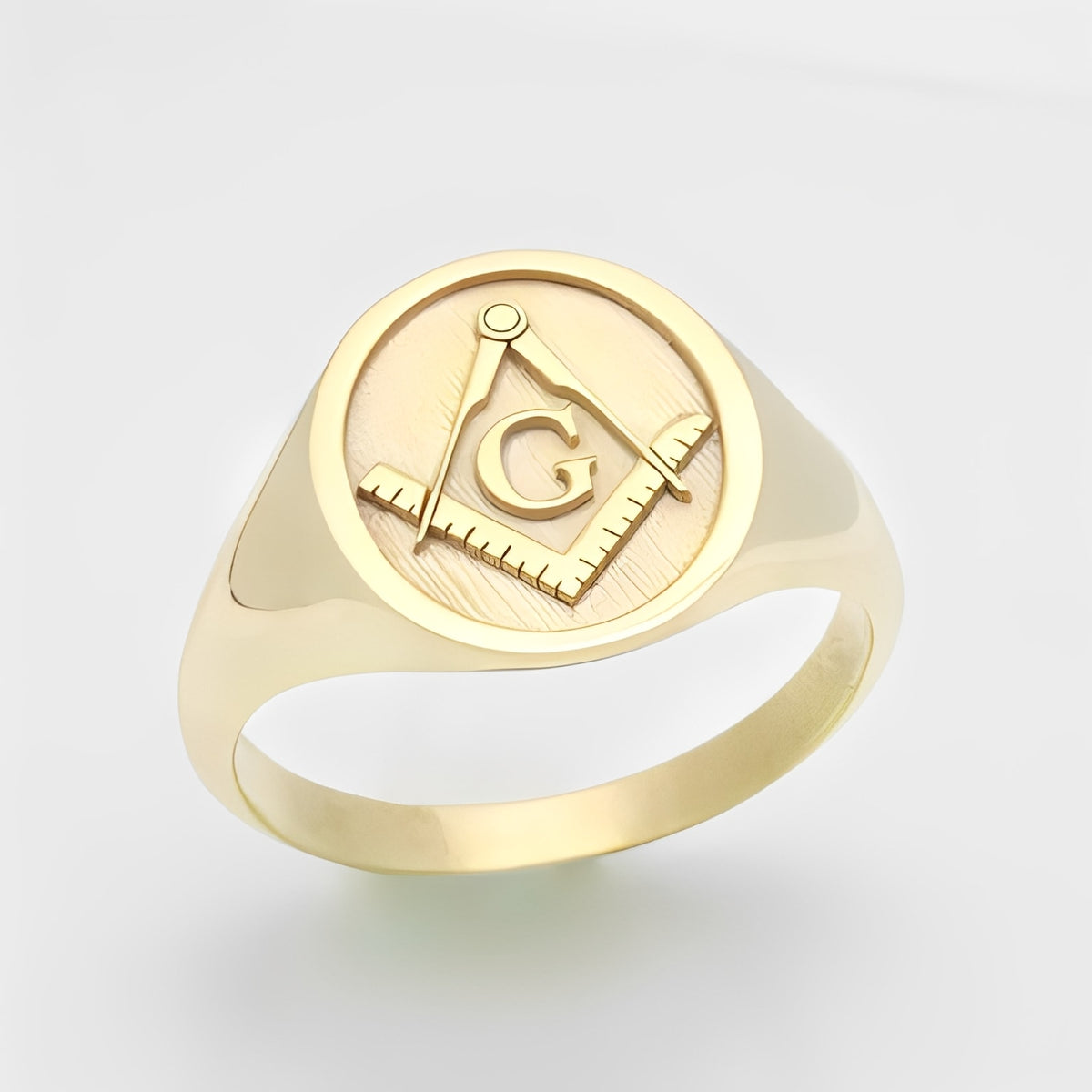 Master Mason Blue Lodge Ring - 10K to 18k Gold - Bricks Masons
