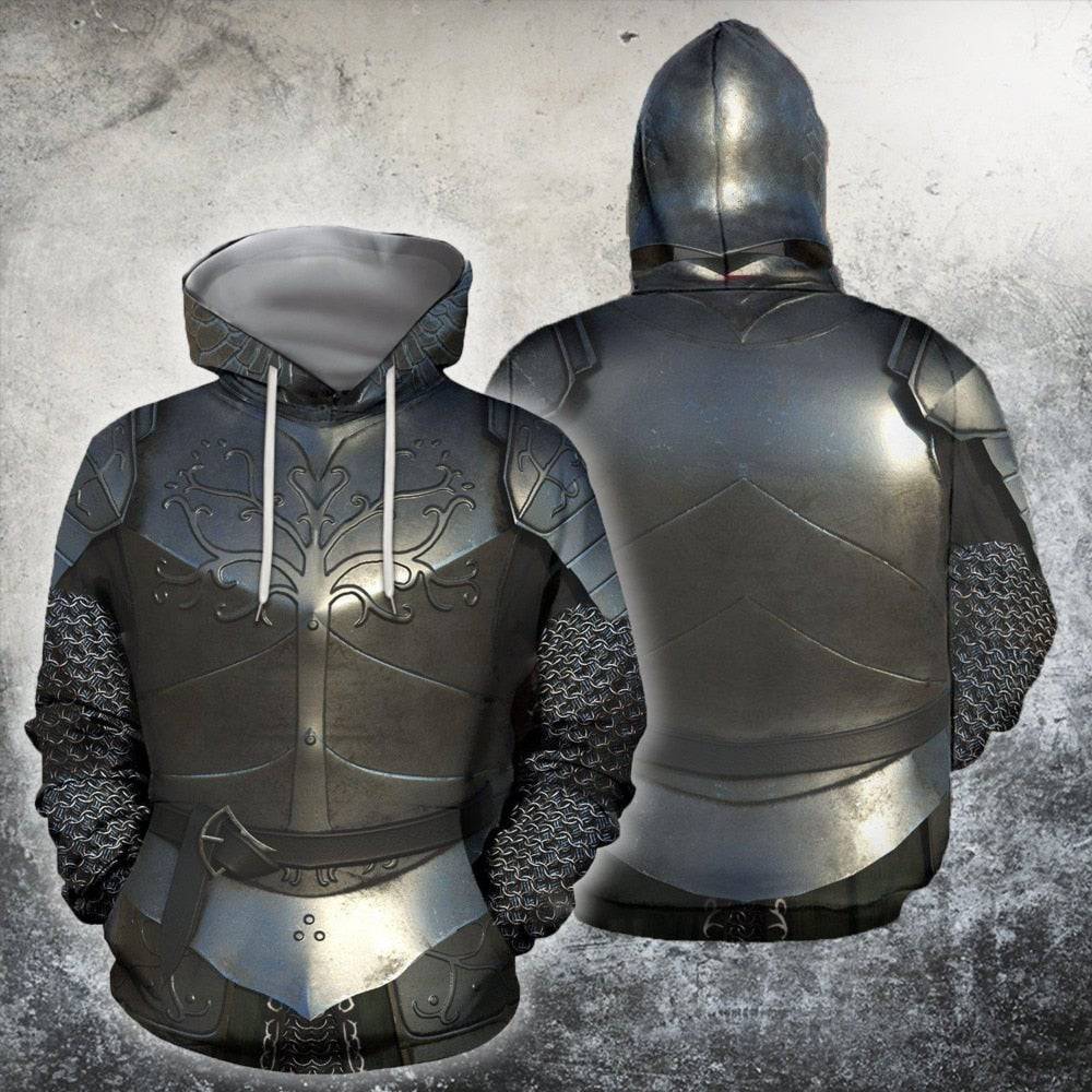 Knight Armor Arabian Armour Hoodie Medieval Knight Armor Hoodie