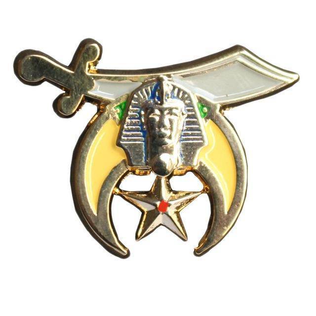 Knights Templar Lapel Pin - Enamel Shriner - Bricks Masons