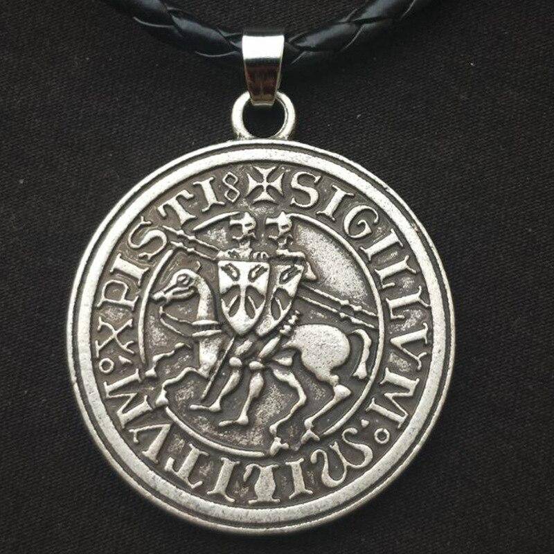 Knights Templar Commandery Necklace - Sigillum MilItum XPISTI Vintage - Bricks Masons