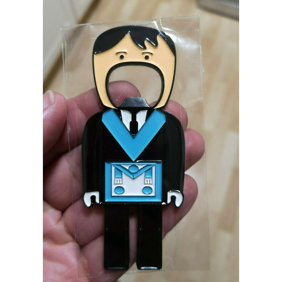Master Mason Blue Lodge Bottle Opener - Blue Apron