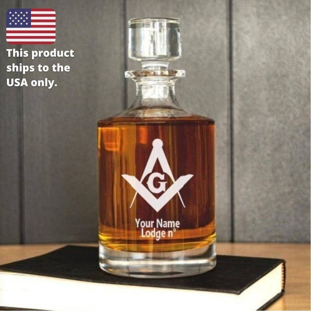 Master Mason Blue Lodge Dekanter - 30 oz.