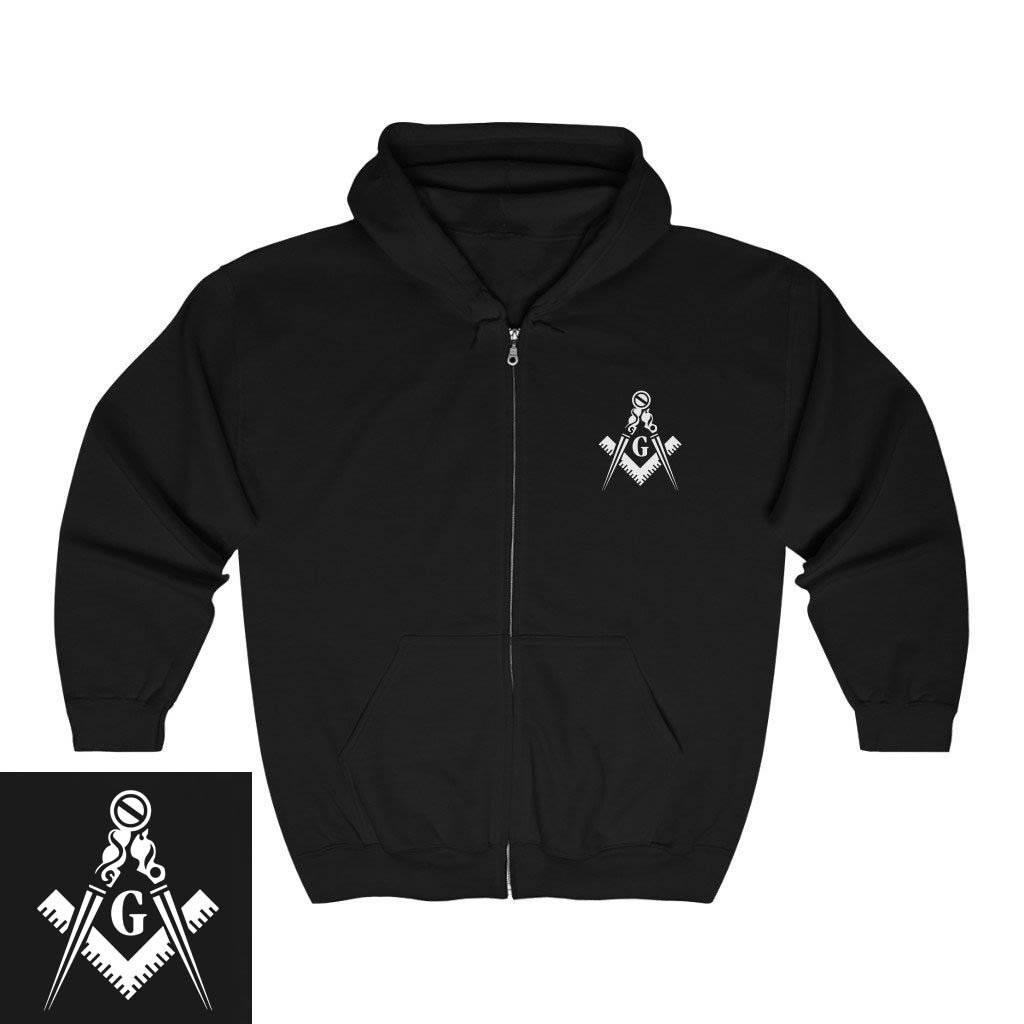 Master Mason Blue Lodge Hoodie - Unisex Square & Compass G - Bricks Masons