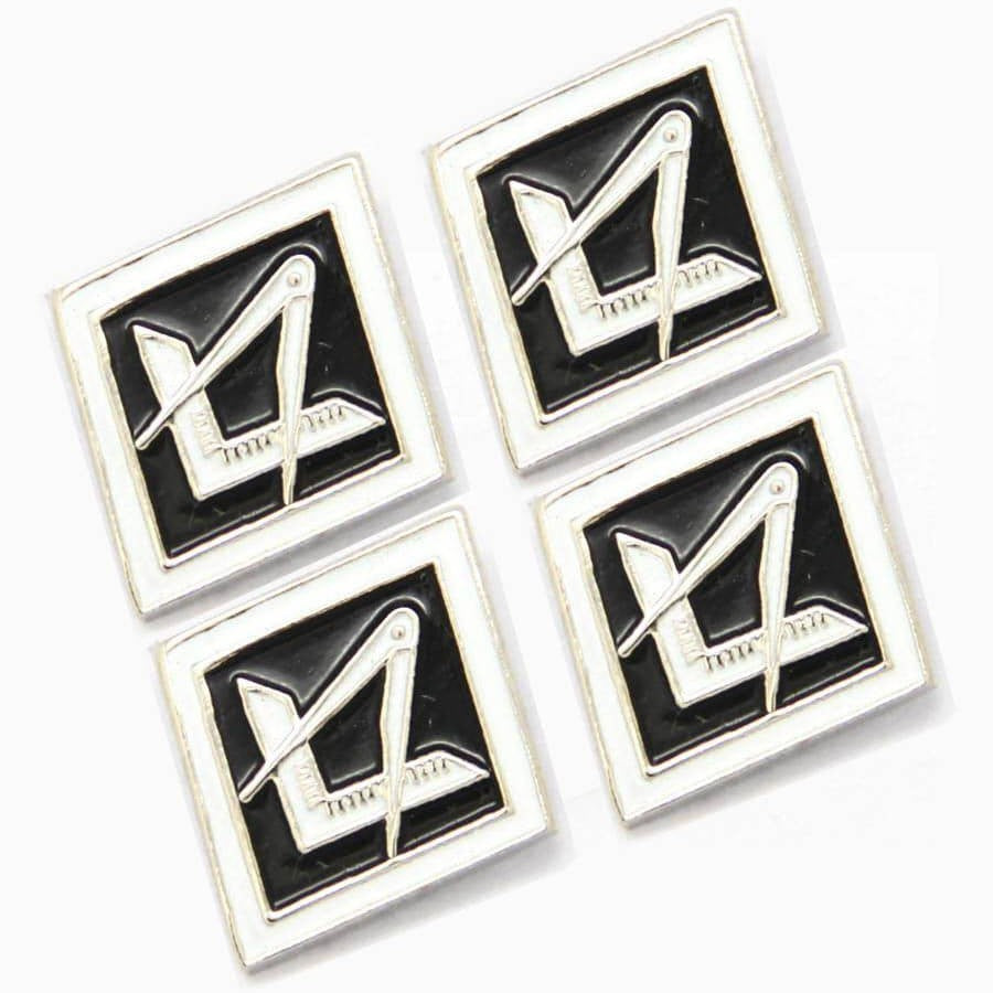 Master Mason Blue Lodge Lapel Pin - 5 Pieces Square and Compass
