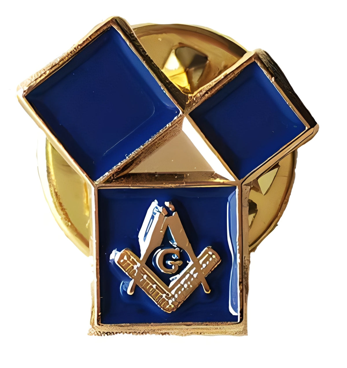 Master Mason Blue Lodge Lapel Pin - The 47th Problem of Euclid - Bricks Masons