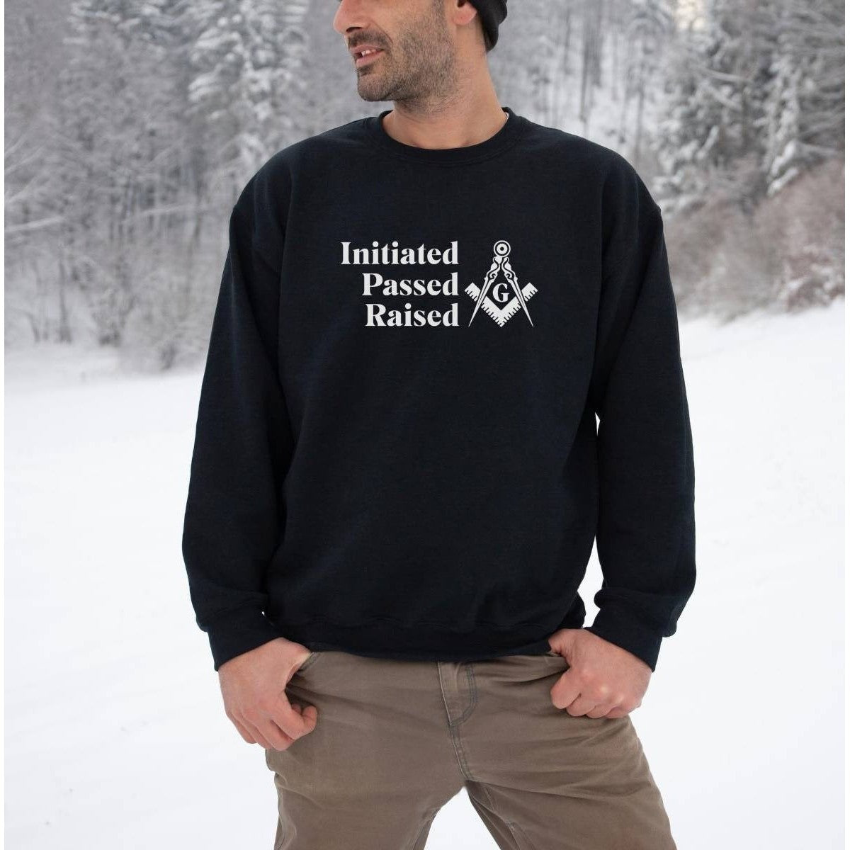 Master Mason Blue Lodge Sweatshirt - Initiated Passed Raised