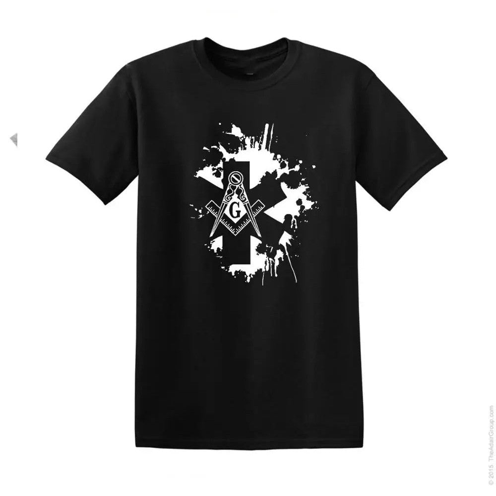 Master Mason Blue Lodge T-Shirt - Paramedic Design 100% Cotton