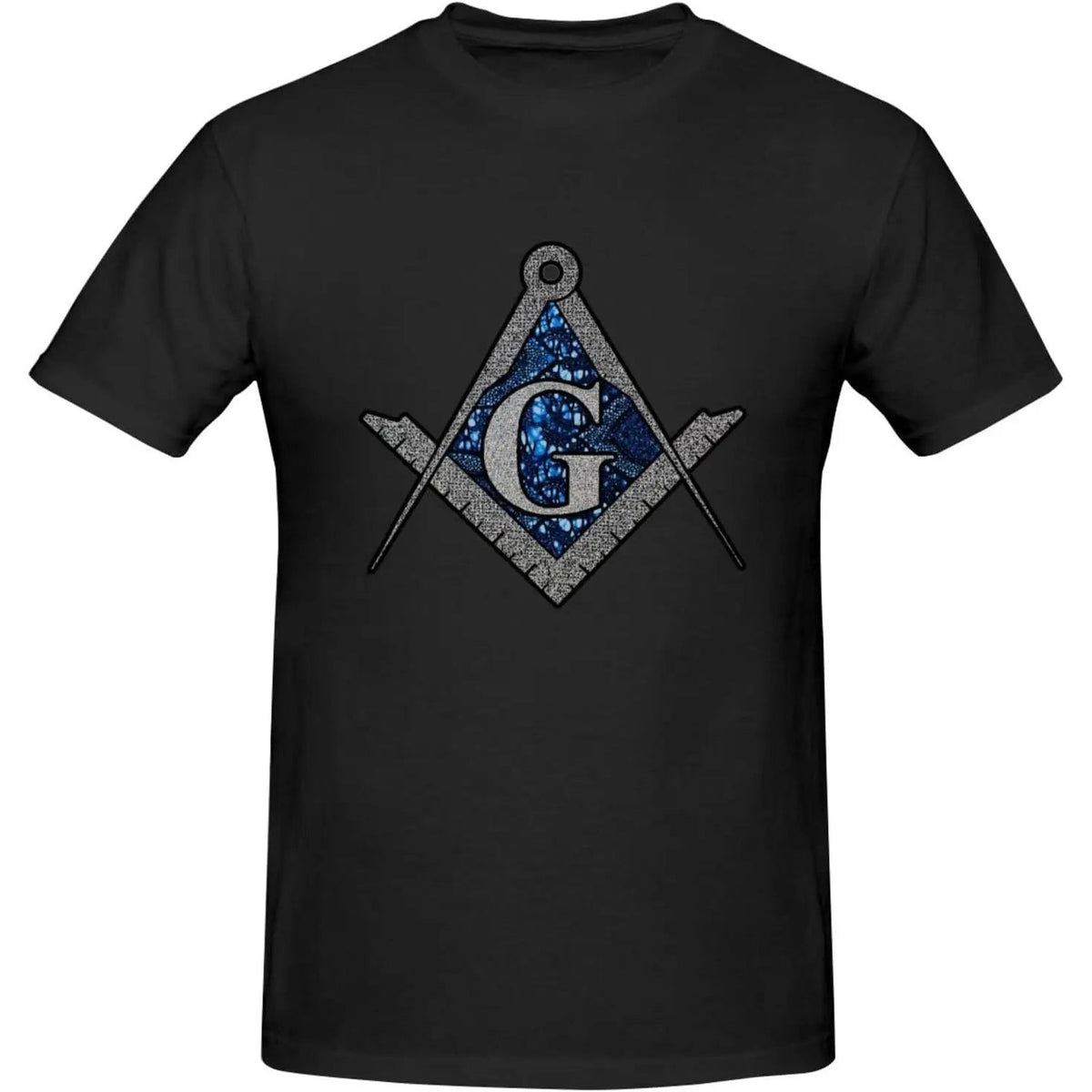 Master Mason Blue Lodge T-Shirt - Printed Blue Compass