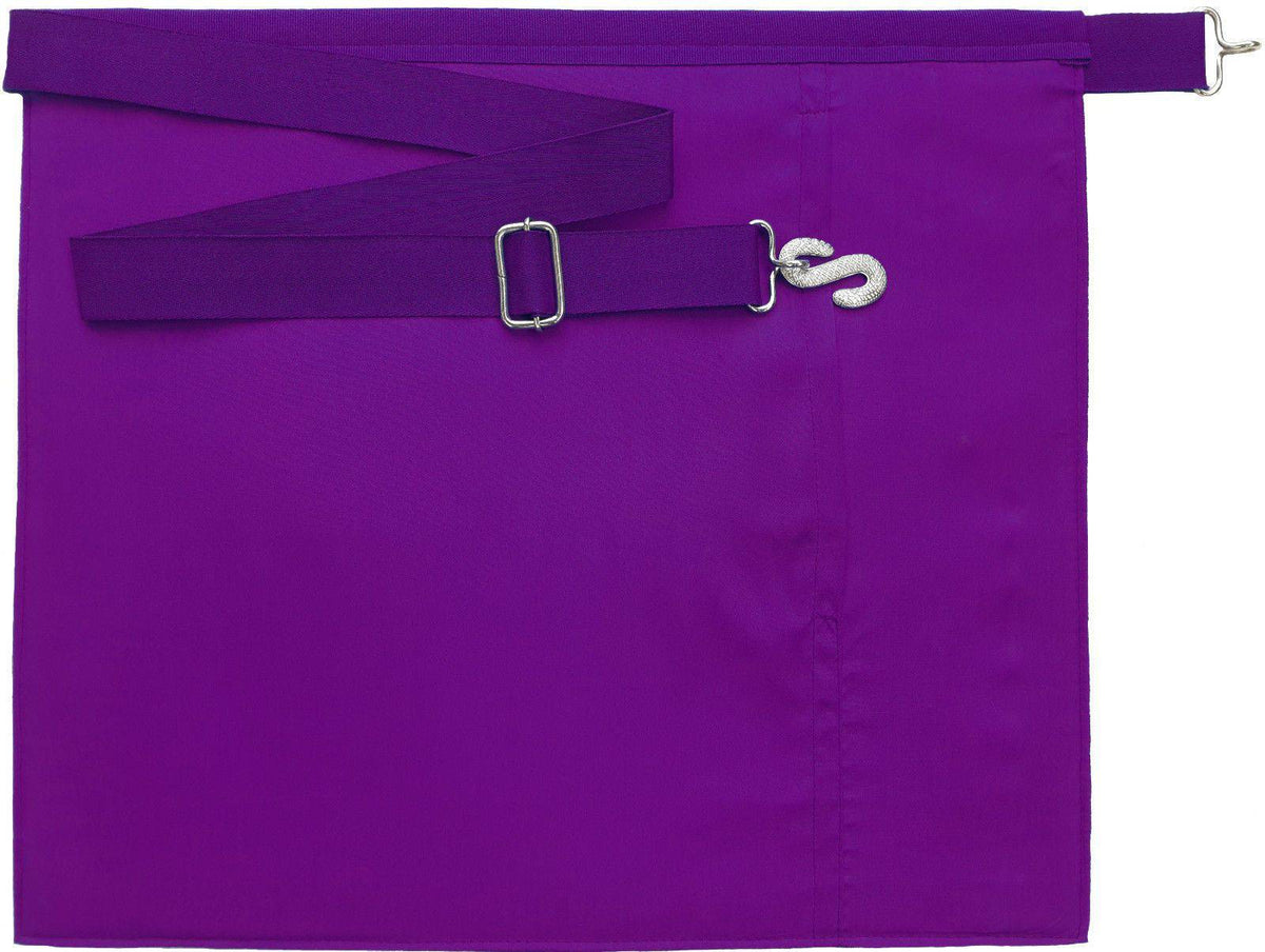 Member Council Apron - White & Purple - Bricks Masons