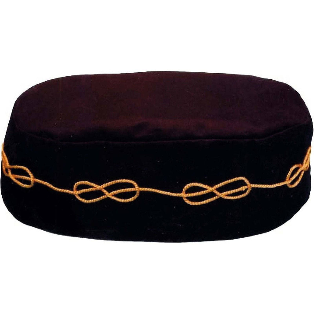 Memphis Misraim Crown Cap - Black Handmade Embroidery - Bricks Masons