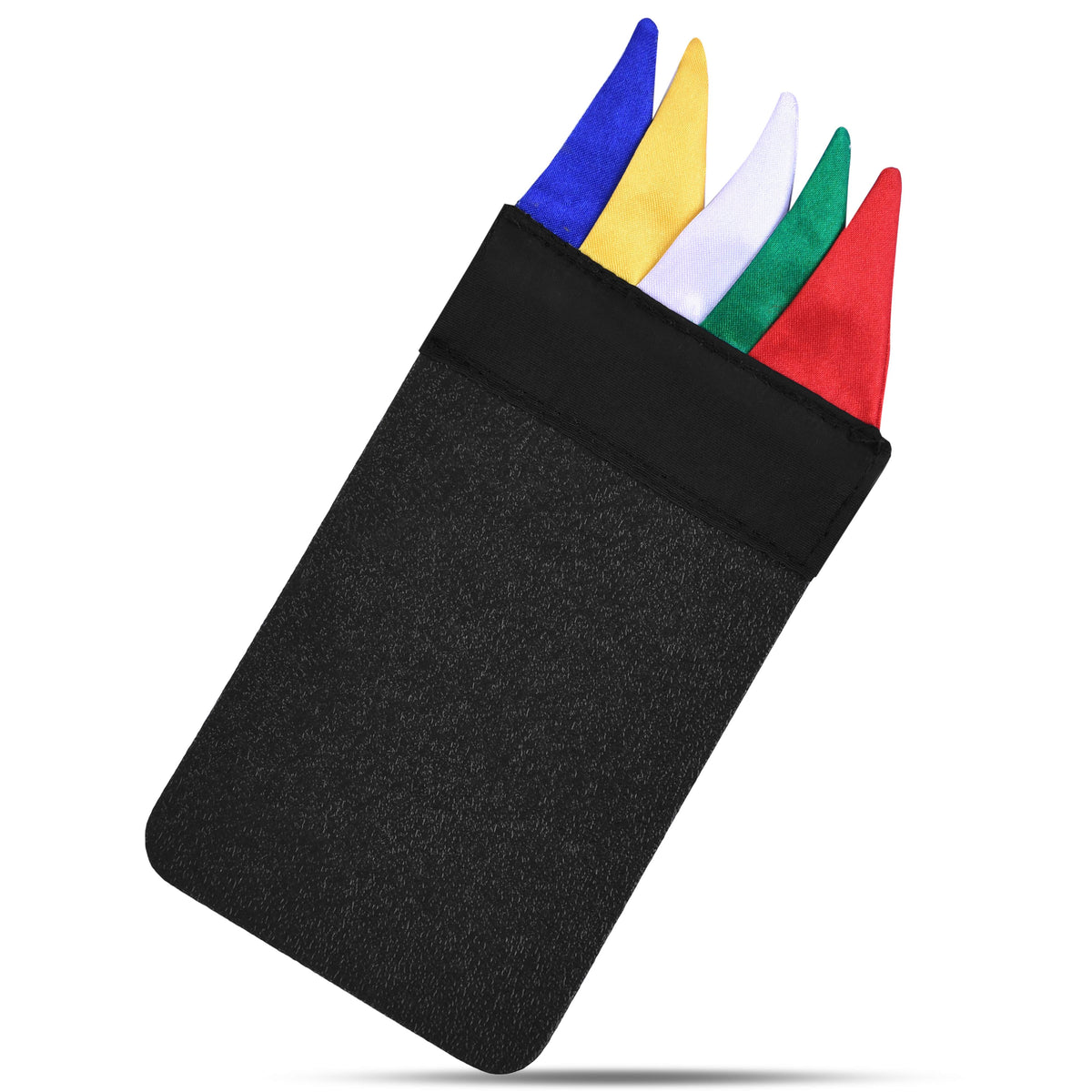 Pocket Square - Silk Tricolor Design - Bricks Masons